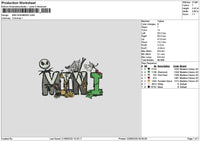 Minitext Halloween Embroidery File