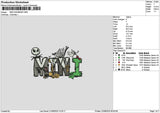 Minitext Halloween Embroidery File
