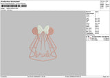 Minnie Dress Embroidery File 6 sizes