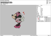 Minniekiss Embroidery File 6 sizes