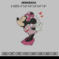 Minniekiss Embroidery File 6 sizes