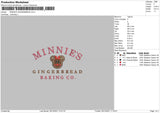 Minnie's Gingerbread Embroidery File 4 size