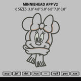 Minniehead App V2 Embroidery File 6 sizes