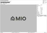 Miotext Embroidery File 6 sizes