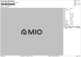 Miotext Embroidery File 6 sizes