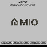 Miotext Embroidery File 6 sizes