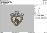 Churritostext Embroidery File 6 sizes