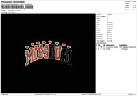 Missouri V02 Embroidery File 6 sizes