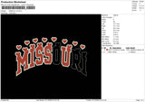Missouri V02 Embroidery File 6 sizes
