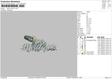 Mixologist Embroidery File 6 sizes