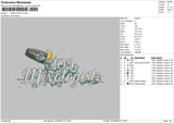 Mixologist Embroidery File 6 sizes