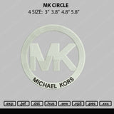 MK Circle Embroidery File 4 size