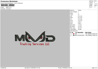 MMD Embroidery File 4 size