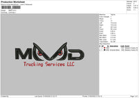 MMD Embroidery File 4 size