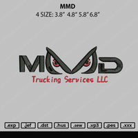 MMD Embroidery File 4 size