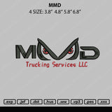 MMD Embroidery File 4 size