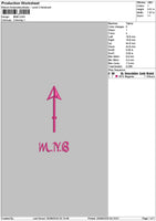 Separate Symbols Embroidery File 2 sizes