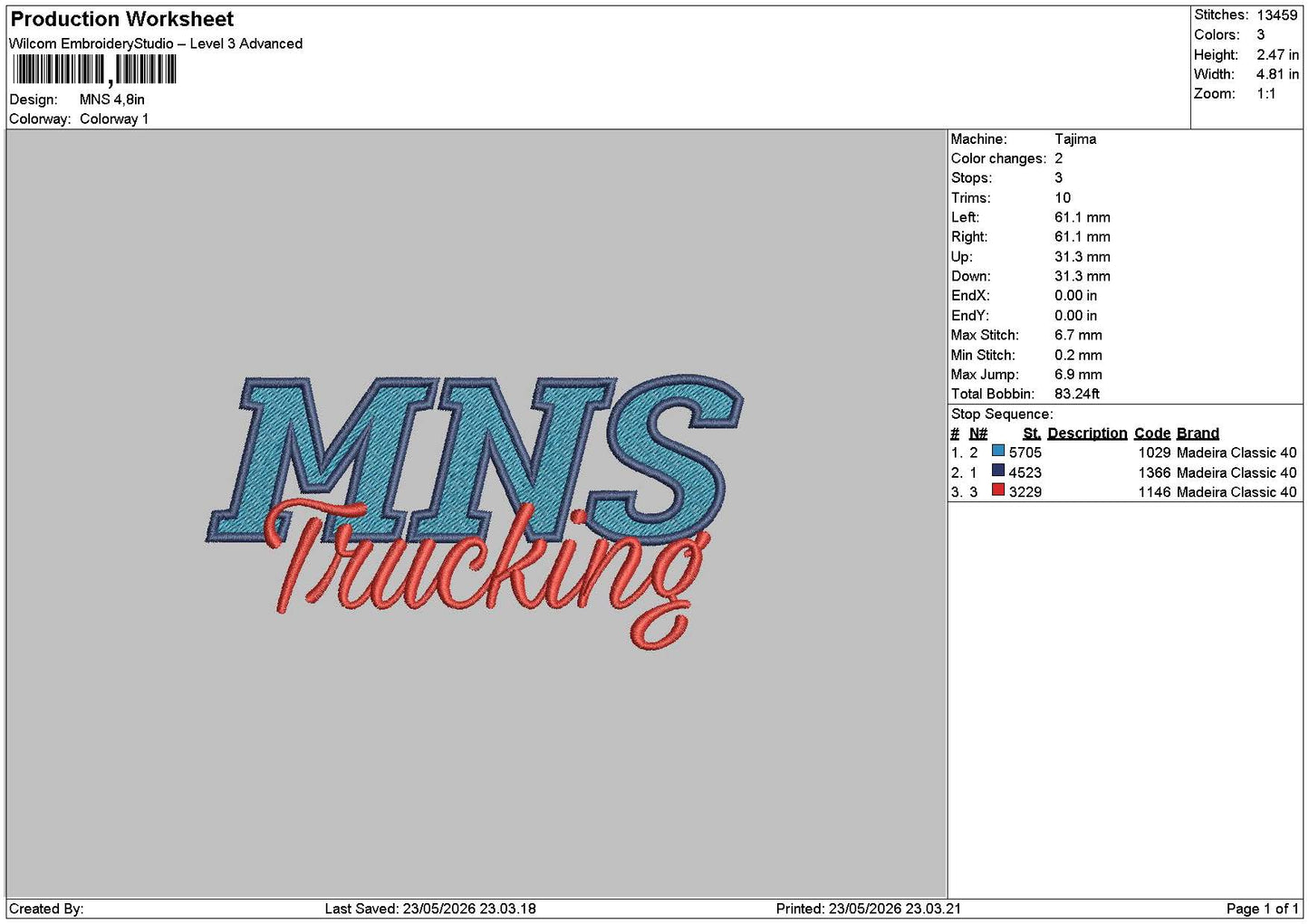Mnstext Embroidery File 6 sizes