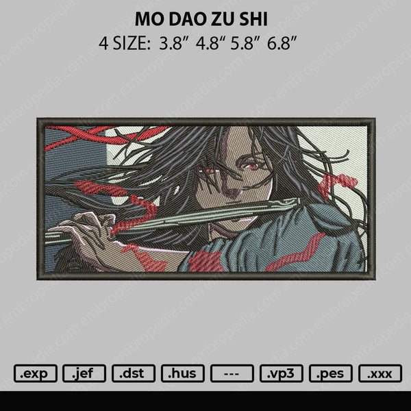 Mo Dao Zu Shi Embroidery File 4 size