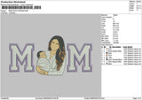Mom Photo 0505 Embroidery File 6 sizes