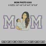 Mom Photo 0505 Embroidery File 6 sizes
