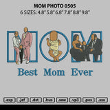 Mom Photo 0506 Embroidery File 6 sizes