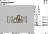 Mom Photo 0505b Embroidery File 6 sizes