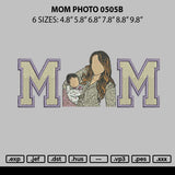 Mom Photo 0505b Embroidery File 6 sizes