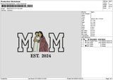 Mom Photo 2711 Embroidery File 6 sizes