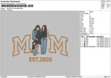 Mom Photo 3004b Embroidery File 6 sizes