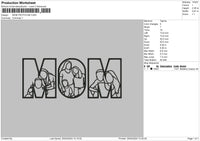 Mom Photoline Embroidery File 6 sizes