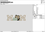 Mom Photo 1705 Embroidery File 6 sizes