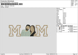 Mom Photo 1705 Embroidery File 6 sizes