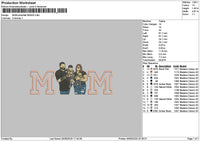 Mom Photoflat 0506 Embroidery File 6 sizes