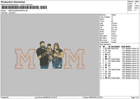 Mom Photoflat 0506 Embroidery File 6 sizes