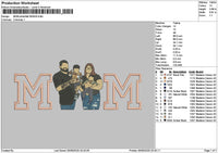 Mom Photoflat 0506 Embroidery File 6 sizes