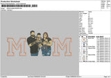 Mom Photoflat 0506 Embroidery File 6 sizes