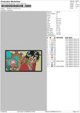 Monkey D Luffy Box Embroidery File 5 sizes