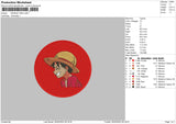 Monkey Red Embroidery File 4 size