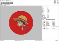 Monkey Red Embroidery File 4 size