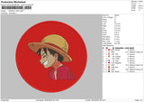 Monkey Red Embroidery File 4 size