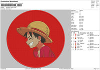 Monkey Red Embroidery File 4 size