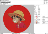Monkey Red Embroidery File 4 size