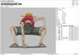 Md Luffy Large Embroidery File 6 sizes