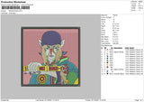 Mononoke Embroidery File 4 size