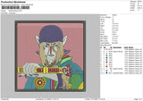 Mononoke Embroidery File 4 size