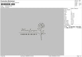 Manrosetext Embroidery File 6 sizes
