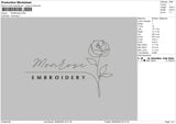 Manrosetext Embroidery File 6 sizes
