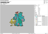 Monsters Embroidery File 4 size