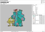 Monsters Embroidery File 4 size